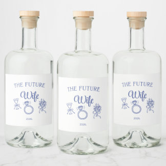 The Future Wife Food and Beverage Label Set Likeurfles Etiket
