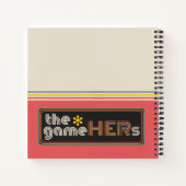 The*gameHERs Horizontal Logo Notitieboek (Achterkant)