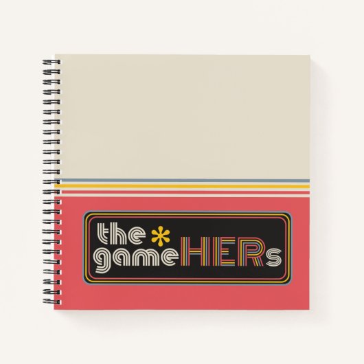 The*gameHERs Horizontal Logo Notitieboek (Voorkant)