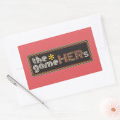 The*gameHERs Horizontal Logo Rechthoekige Sticker (Envelop)