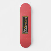 The*gameHERs Horizontal Logo Skateboard (Voorkant)