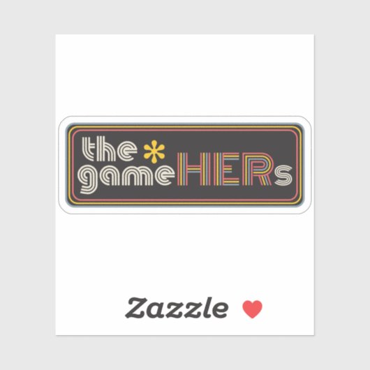 The*gameHERs Horizontal Logo Sticker (Vel)