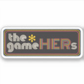 The*gameHERs Horizontal Logo Sticker (Voorkant)