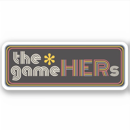 The*gameHERs Horizontal Logo Sticker (Voorkant)