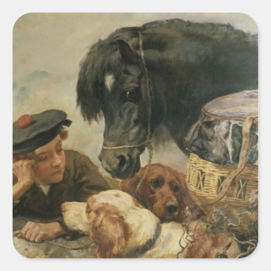 The Gamekeeper's Companion Vierkante Sticker (Voorkant)