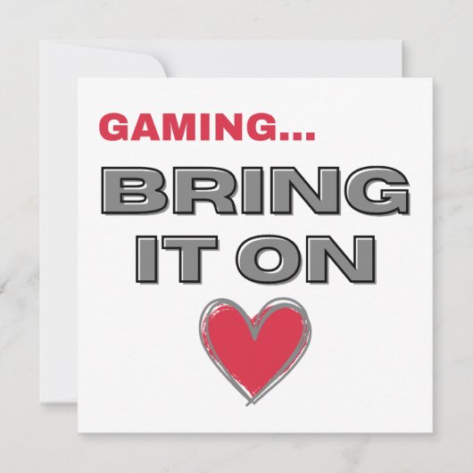 The Gamer Flat Note Card (Voorkant)