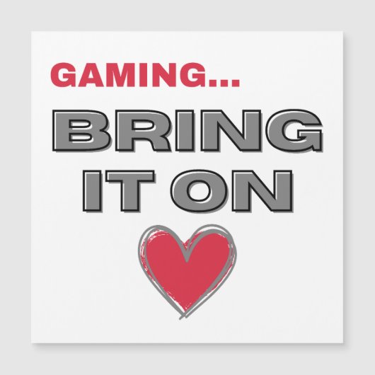 The Gamer Magnetic Card  (Voorkant)