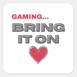 The Gamer  Vierkante Sticker