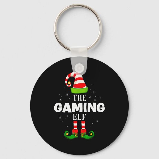 The Gaming Elf Christmas Pjs Matching Pajama Sleutelhanger (Voorkant)