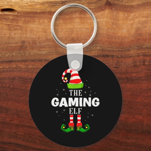 The Gaming Elf Christmas Pjs Matching Pajama Sleutelhanger (Voorkant)