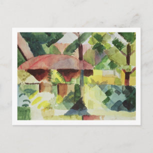 The Garden, 1914 (m/c op papier) Briefkaart