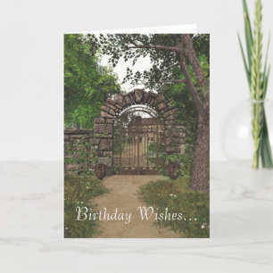 The Garden Gate Birthday Card Kaart