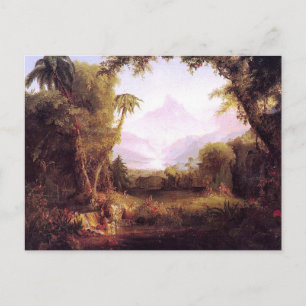The Garden of Eden by Thomas Cole Briefkaart