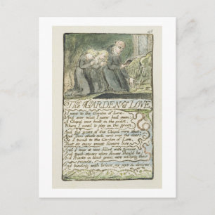 'The Garden of Love', plate 45 (Bentley 44) from ' Briefkaart