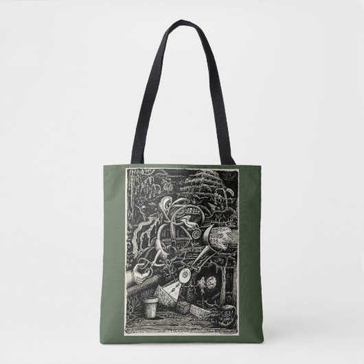 The Garden of Madness van Brian Benson Tote Bag (Voorkant)
