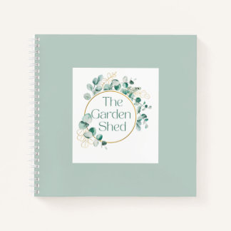 The Garden Shed Coffee, Botanical Greenery Gift  Notitieboek