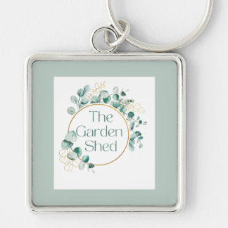 The Garden Shed Coffee, Botanical Greenery Gift  Sleutelhanger