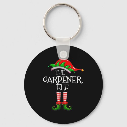 The Gardener Elf Matching Family Group Christmas P Sleutelhanger (Voorkant)