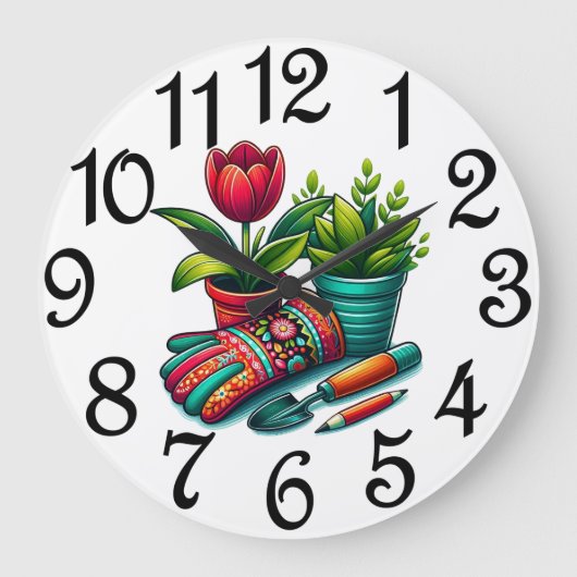 The Gardeners Large Clock Grote Klok (Voorkant)
