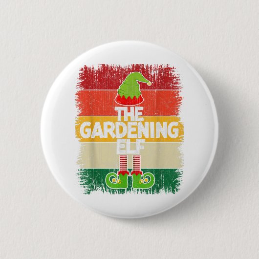 The Gardening ELF Matching Group kerstparty P Ronde Button 5,7 Cm (Voorkant)