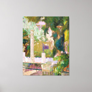 The Gardens at the Sorolla Family House (1920) Canvas Afdruk