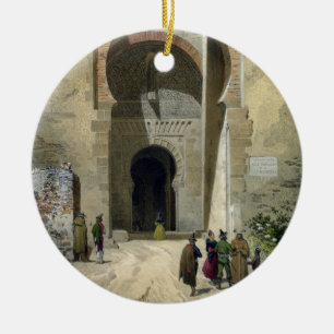 The Gate of Justice, entrance to the Alhambra, Gra Keramisch Ornament