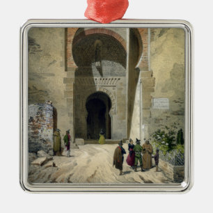 The Gate of Justice, entrance to the Alhambra, Gra Metalen Ornament