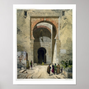 The Gate of Justice, entrance to the Alhambra, Gra Poster