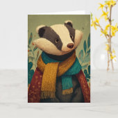 The Gentle Badger Kaart (Gele Bloem)