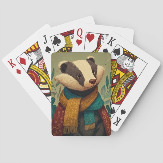 The Gentle Badger Pokerkaarten (Achterkant)