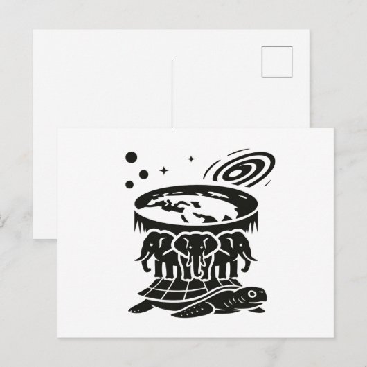 The Geocentric Universe in Symbolic Form Briefkaart (Voorkant / Achterkant)