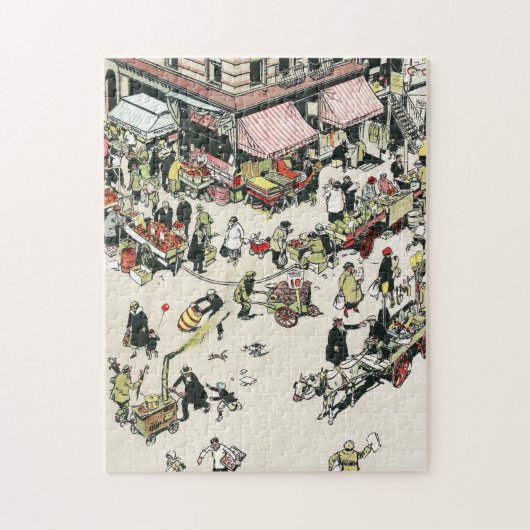 The Ghetto, Lower East Side Manhattan, 1920s Legpuzzel (Verticaal)