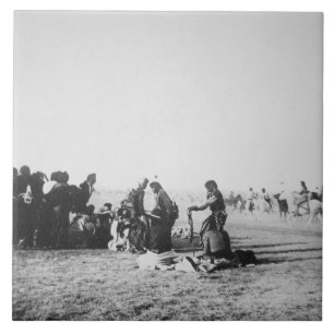 The Ghost Dance, South Dakota, 1890 (foto) Tegeltje