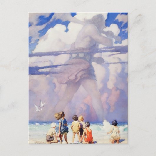 "The Giant" Fairy Art van NC Wyeth Briefkaart (Voorkant)