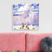 "The Giant" Fairy Art van NC Wyeth Canvas Afdruk (Insitu (Woonkamer))