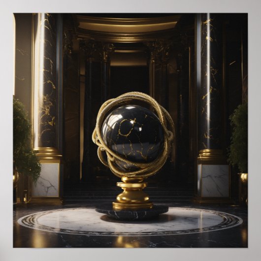 The Gilded Axis of Power Poster (Devant)