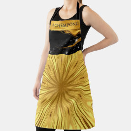 The Gilded Zenith: Molten Gold & Deep Crimson Full Schort