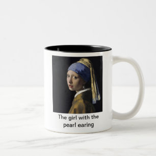 The girl with pearl earing tweekleurige koffiemok
