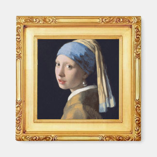 The Girl with the Pearl Earring by Vermeer Magneet