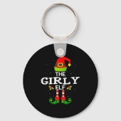 The Girly Elf Christmas Family Matching Pajama Sleutelhanger (Voorkant)