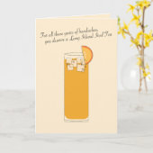 Thé glacé Long Island // Carte de Fête des pères a (Fleur jaune)