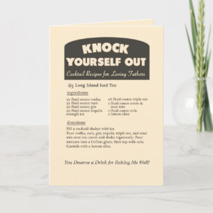 Thé glacé Long Island Cocktail / Carte Fête des pè