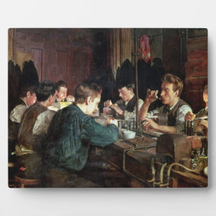 The Glass Blowers, 1883 (olie op canvas) Fotoplaat