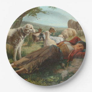 The Goatherder Girl's Siesta (door Carlo Ademollo) Papieren Bordje