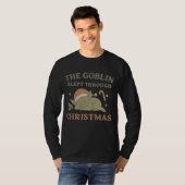 The Goblin Slept Through Christmas Men’s Long Slee T-shirt (Voorkant volledig)