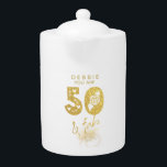 Thé Gold 50 et Fab<br><div class="desc">50 et Fab calligraphie décorative conçue en or et fausse parties scintillant.  Customisez facilement le nom et le message pour faire un cadeau d'anniversaire fabuleux et garder saké pour cette personne spéciale.</div>