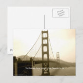 The Golden Gate Bridge - San Francisco, CA Briefkaart (Voorkant / Achterkant)