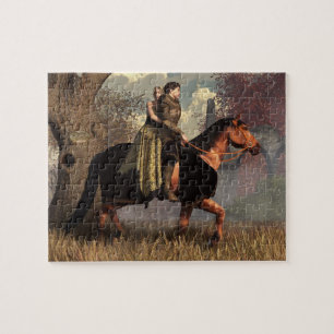 The Golden Knight en Zijne Dame Legpuzzel