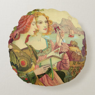 The Golden Legend, 1897, uit 'L'Estampe Moderne', Rond Kussen