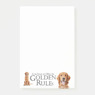 The Golden Rules Post-It Notes